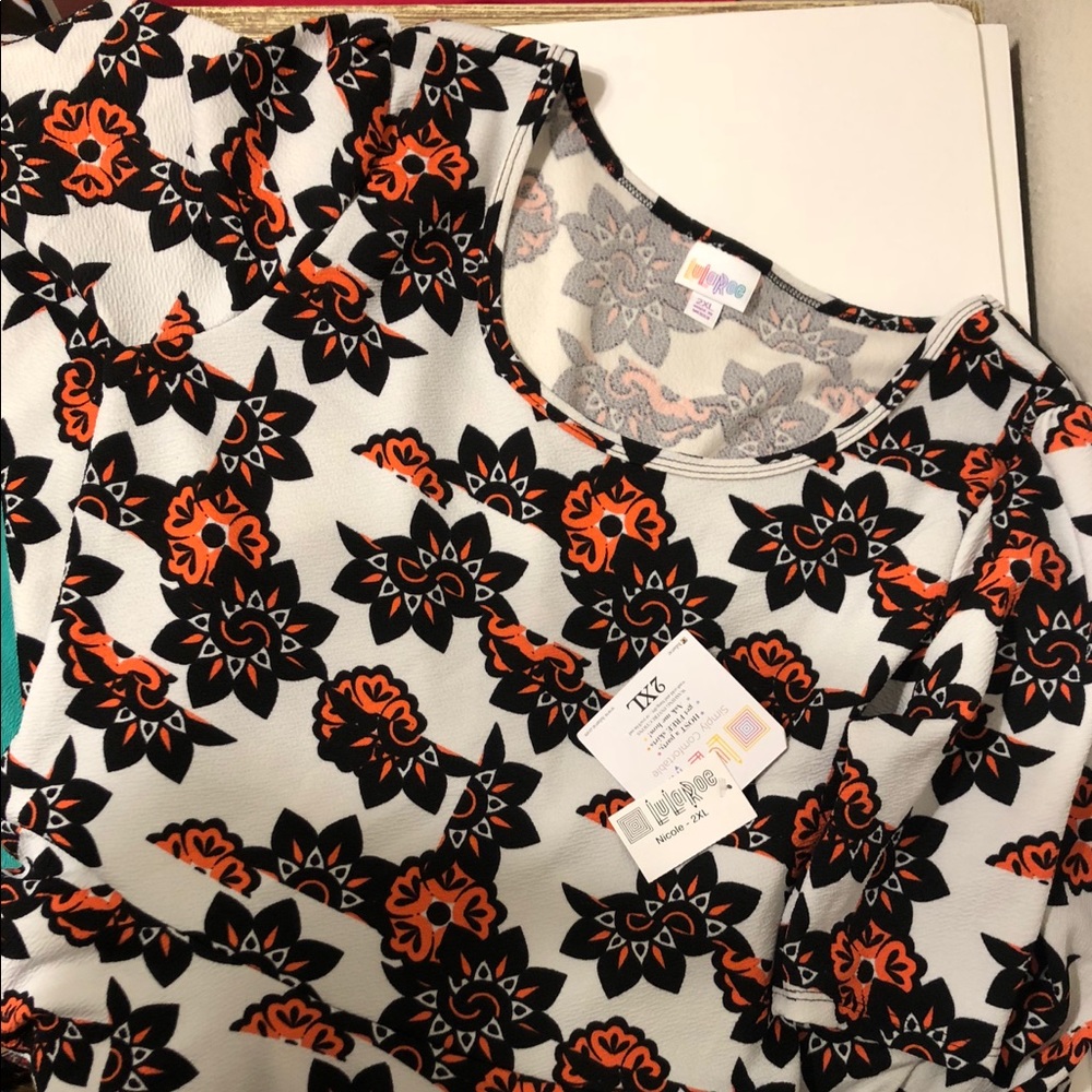 LulaRoe 2x Nicole - white - NWT